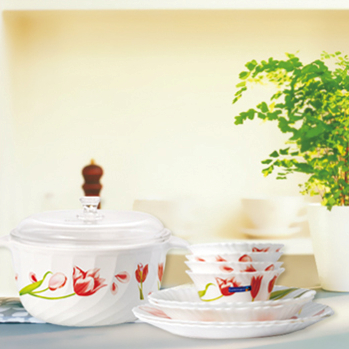 郁金香餐具九件套